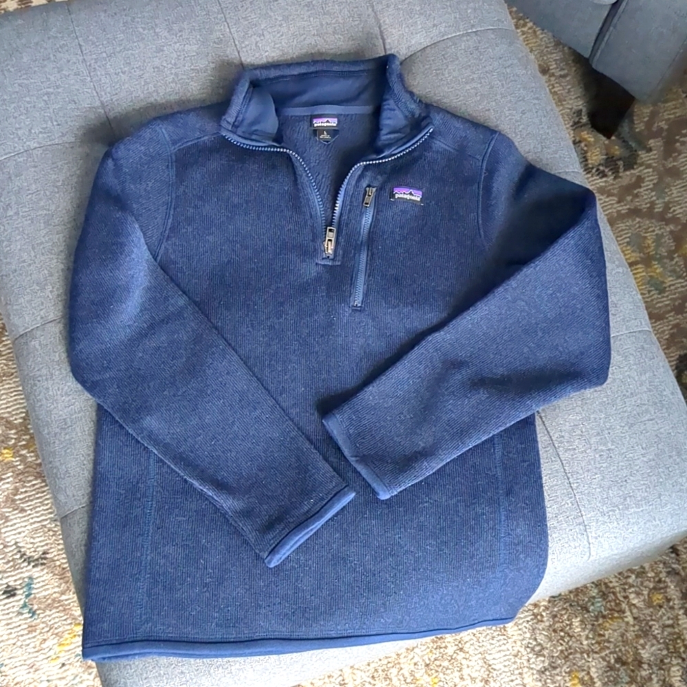 Boys Patagonia better sweater navy
